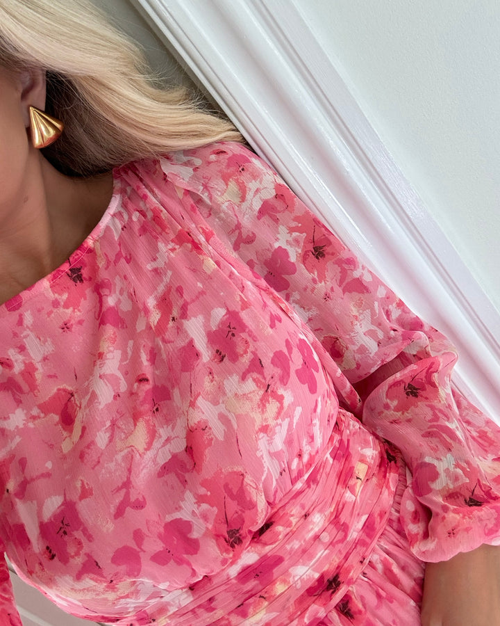 Vero Moda kjole smilla ls short layer rose shadow sally