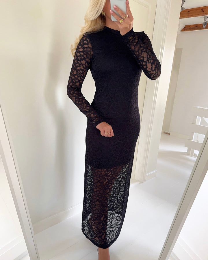 Vero Moda kjole lorene ls lace black