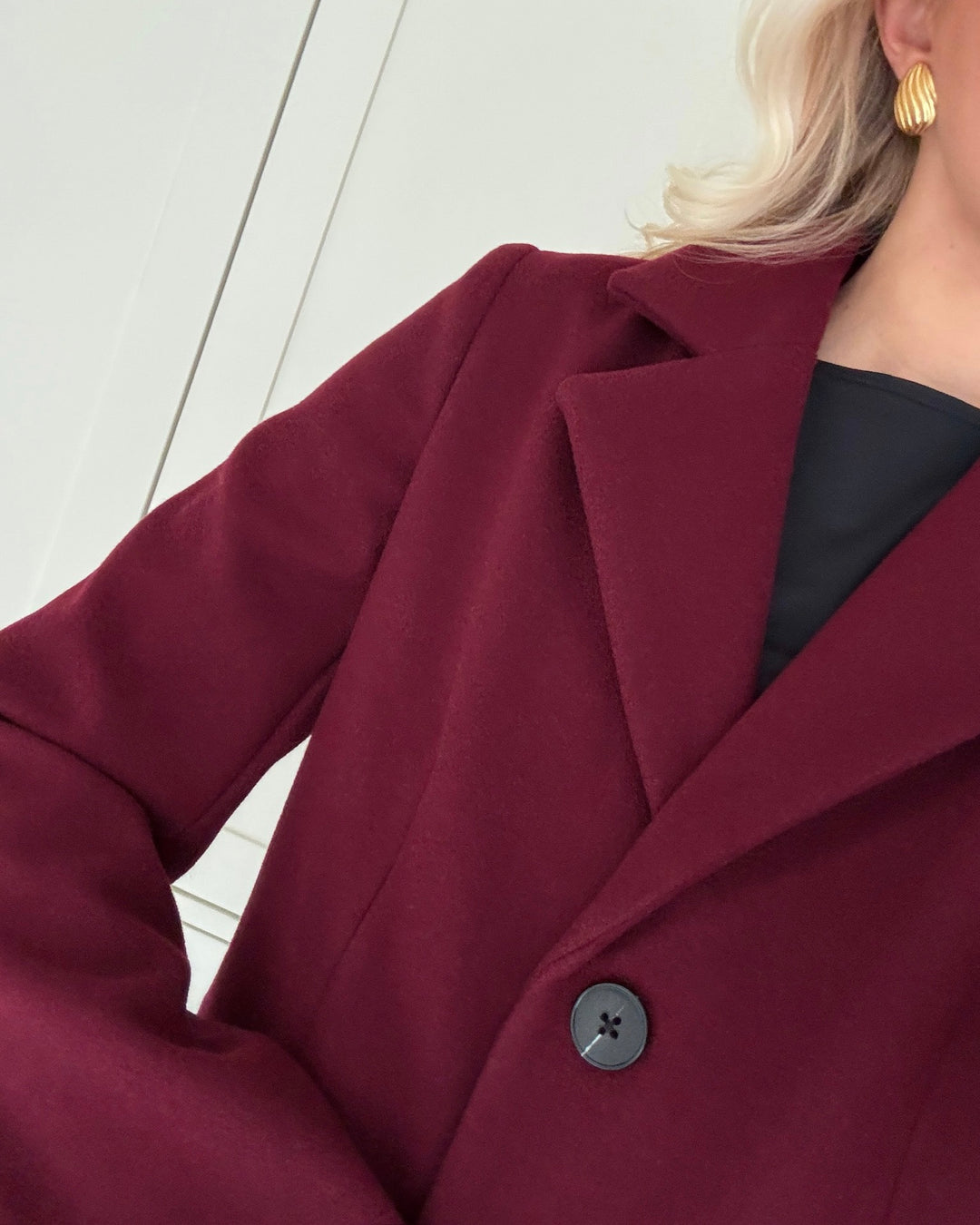 Pieces frakke jadine tawny port