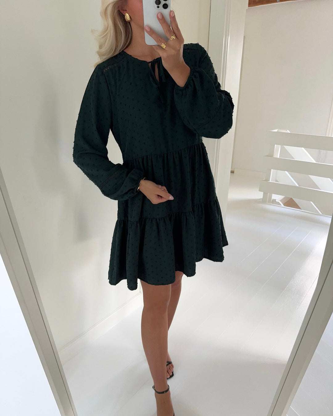 JDY kjole train dobby ls layer scarab