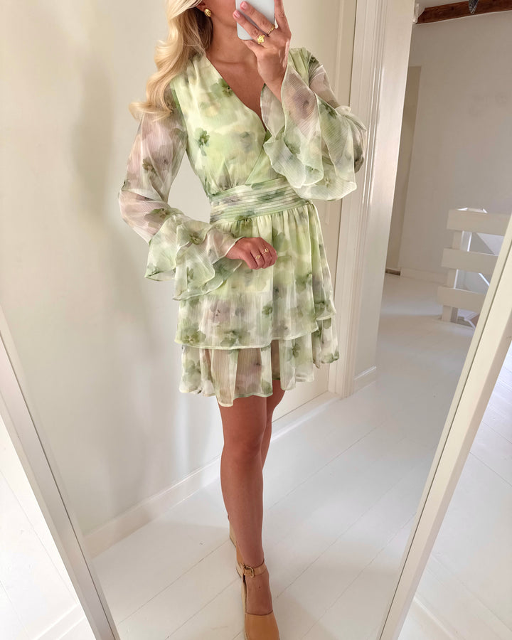 A-View kjole florella short dusty green