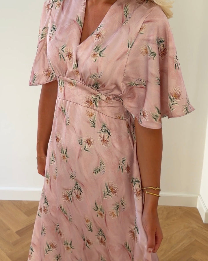 Sister's Point kjole limited edition gisela-dr41 rosa flower