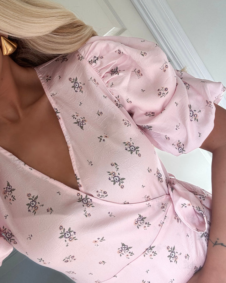 A-view kjole sinda flower rose/green