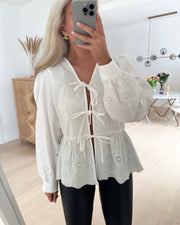 Selinna ls shirt white