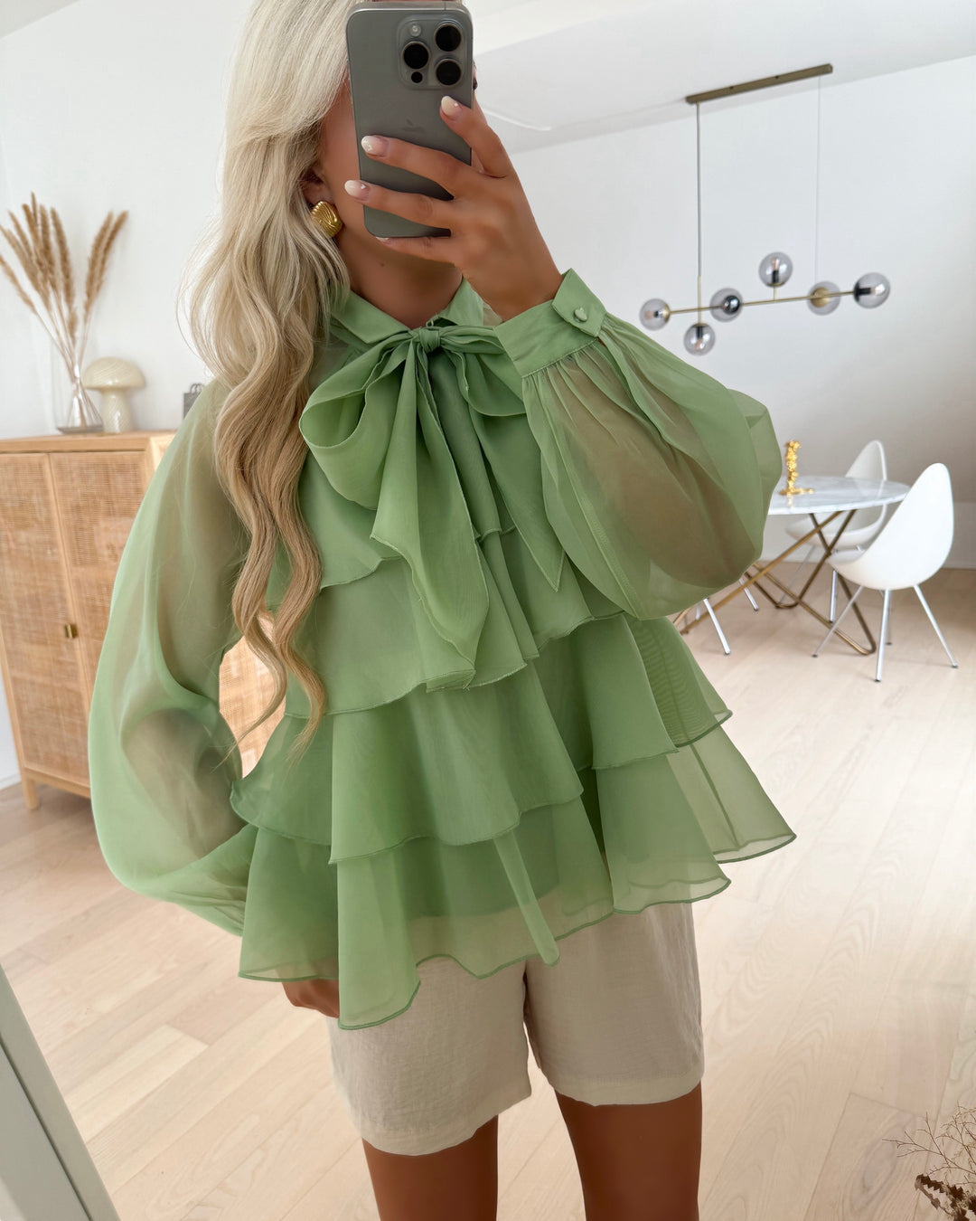 Y.A.S top eloise ls quiet green