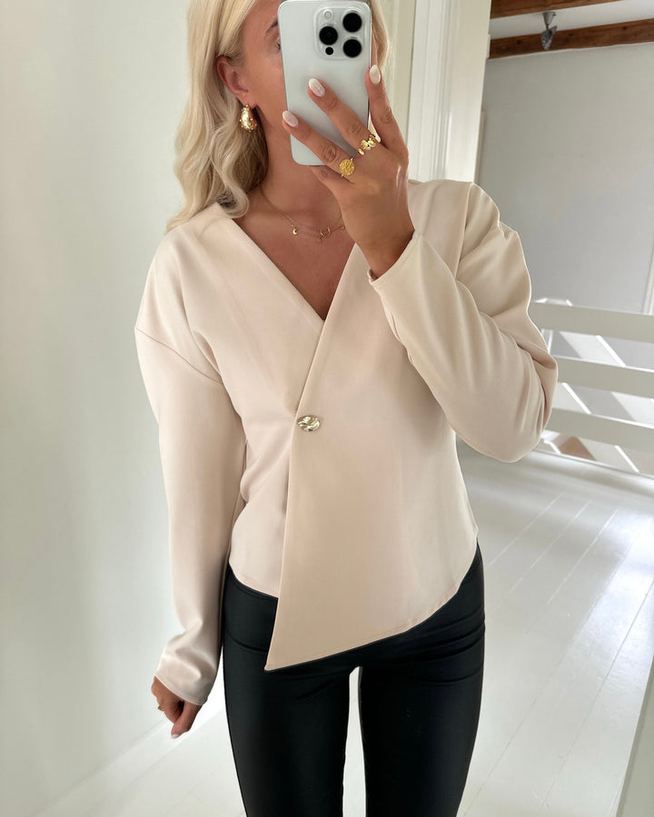 Vero Moda bluse sonja ls sandshell