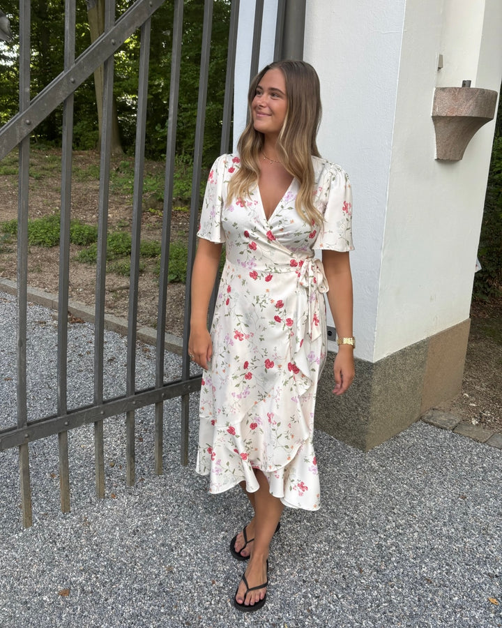 Y.A.S kjole thea 2/4 midi wrap pristine botalia