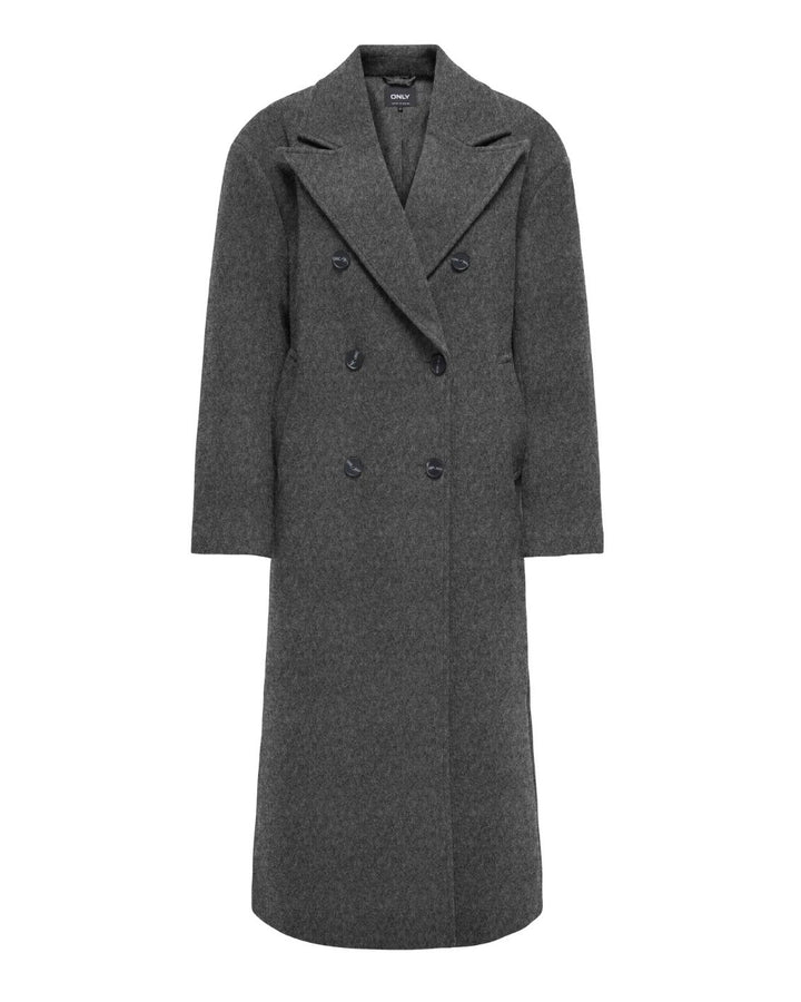 Only frakke blake life shoulderpad dark grey melange
