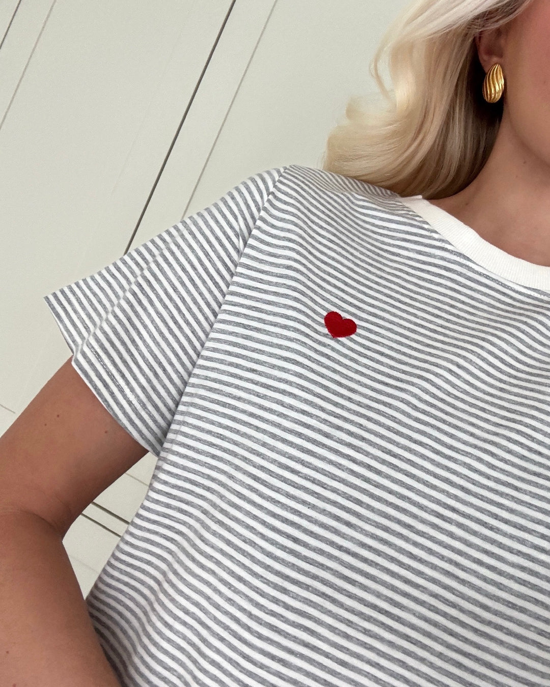 JDY t-shirt pisa ss print cloud dancer/light grey melange/bittersweet heart