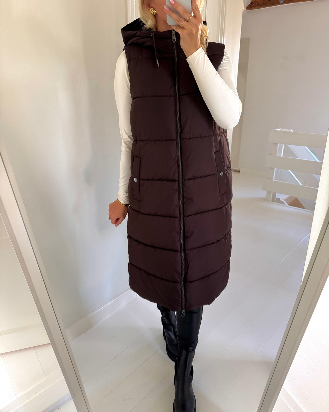 Vero Moda vest michelle chocolate torte