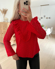 Marlin ls lace top mars red