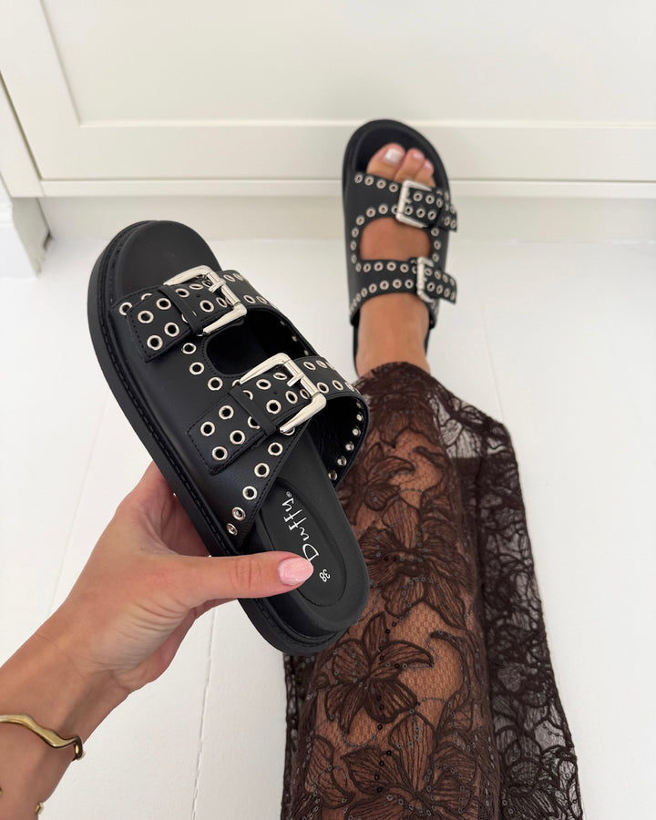 Duffy sandal 97-20997 black