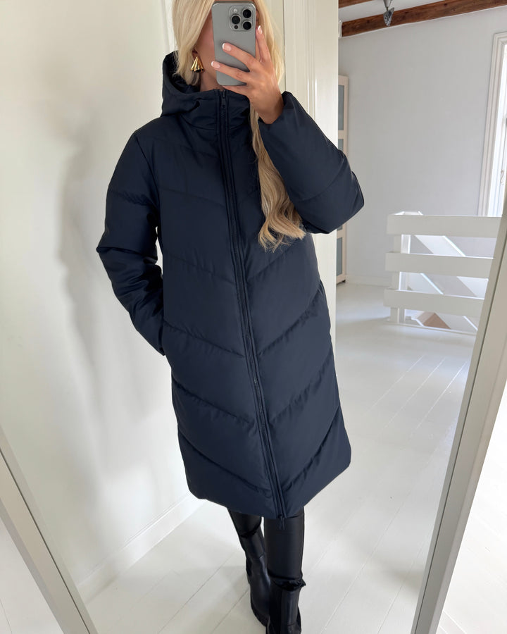 JDY jakke ulrikka life water rep puffa otw noos dark sapphire