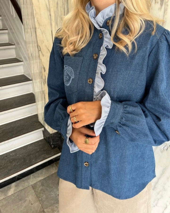 Stories from the Atelier skjorte nature medium blue