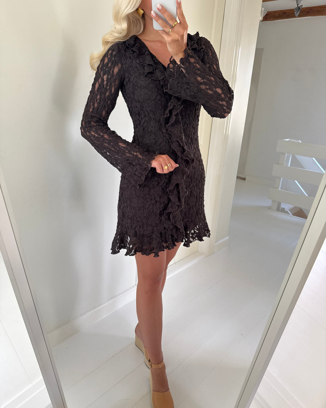 Aware by Vero Moda kjole kienna ls chocolate torte