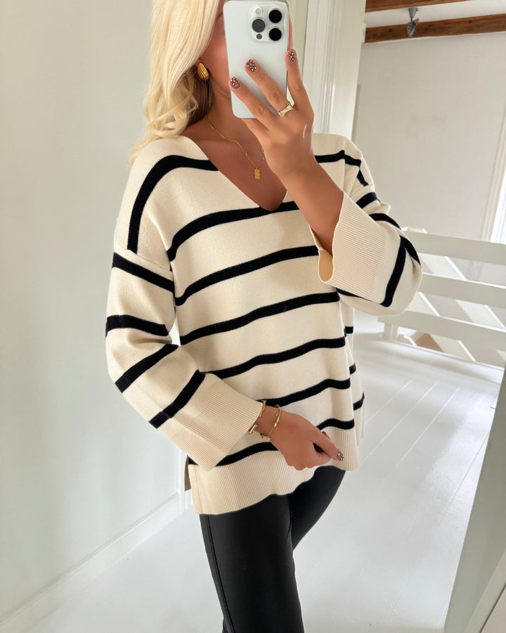 Vero Moda saba stripe birch/black