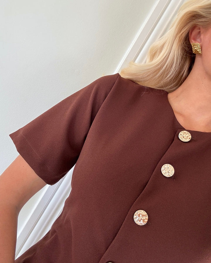 Sister's Point top gova-top brown