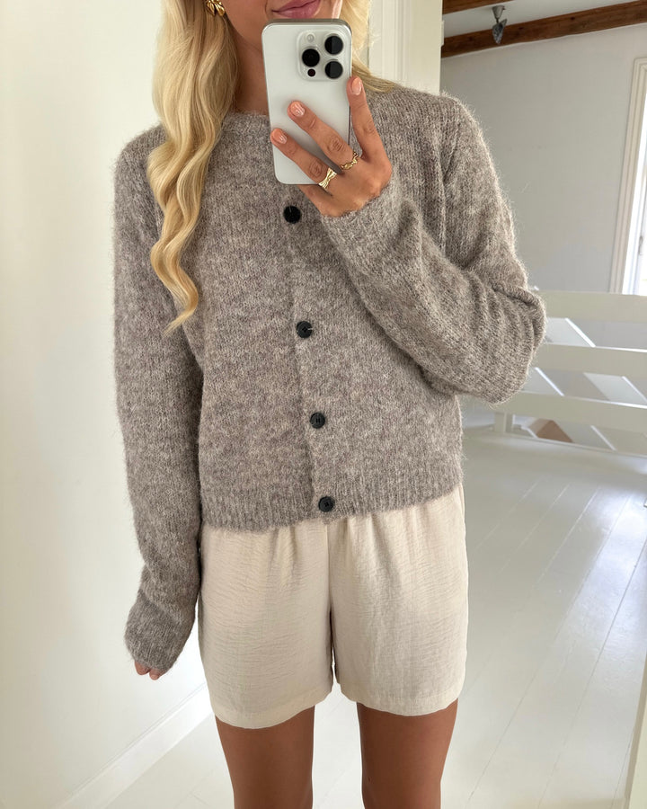 Vero Moda cardigan novah ls o-neck button ga noos fossil melange