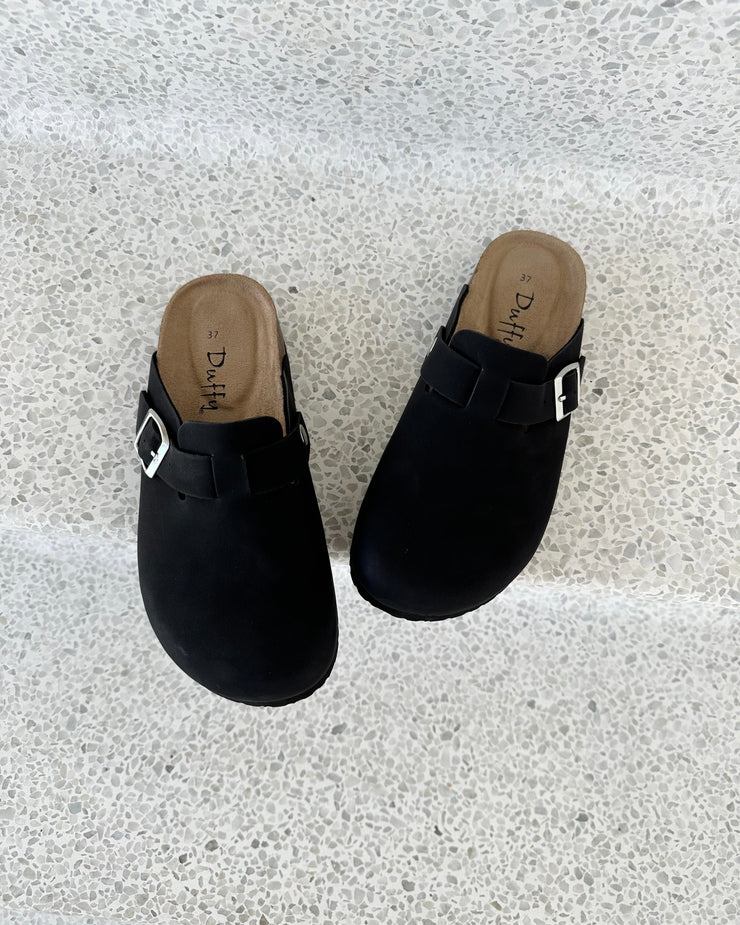 Duffy sandal 86-36201 slip in black
