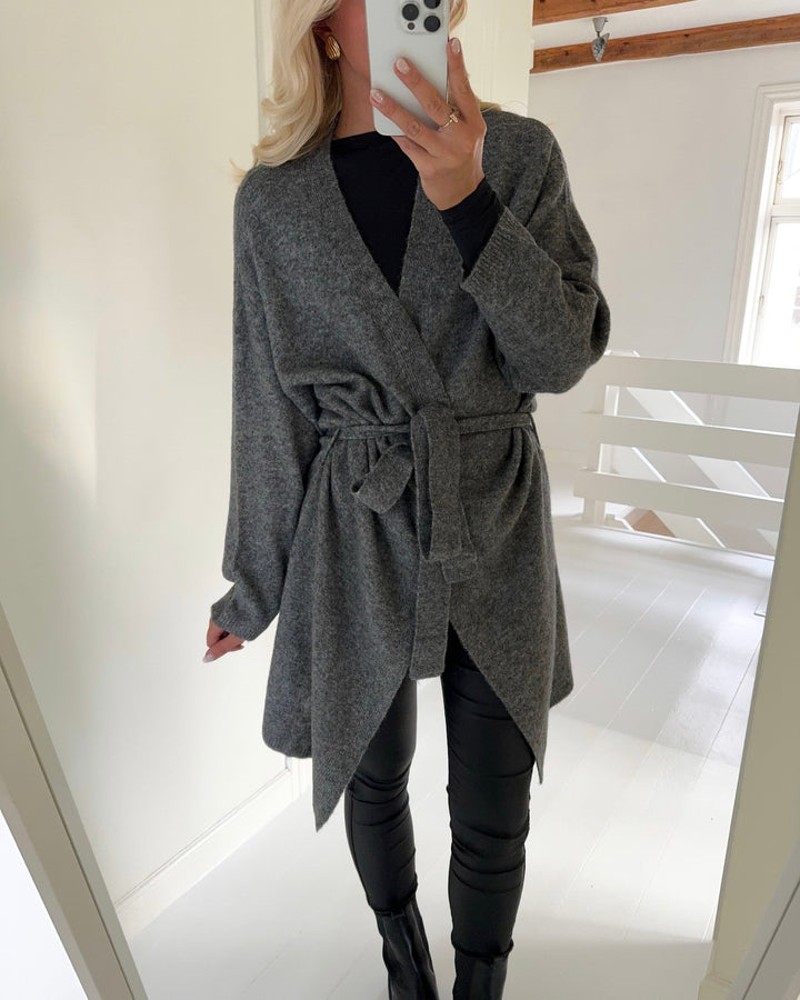 A-View cardigan pony knit grey