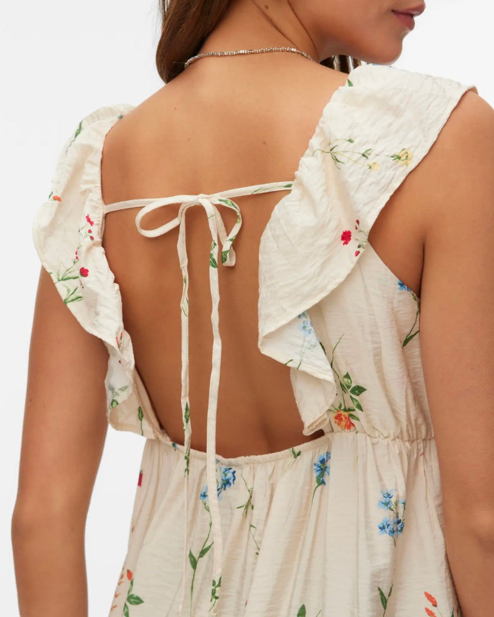 Vero Moda kjole josie sl ankle frill birch bina