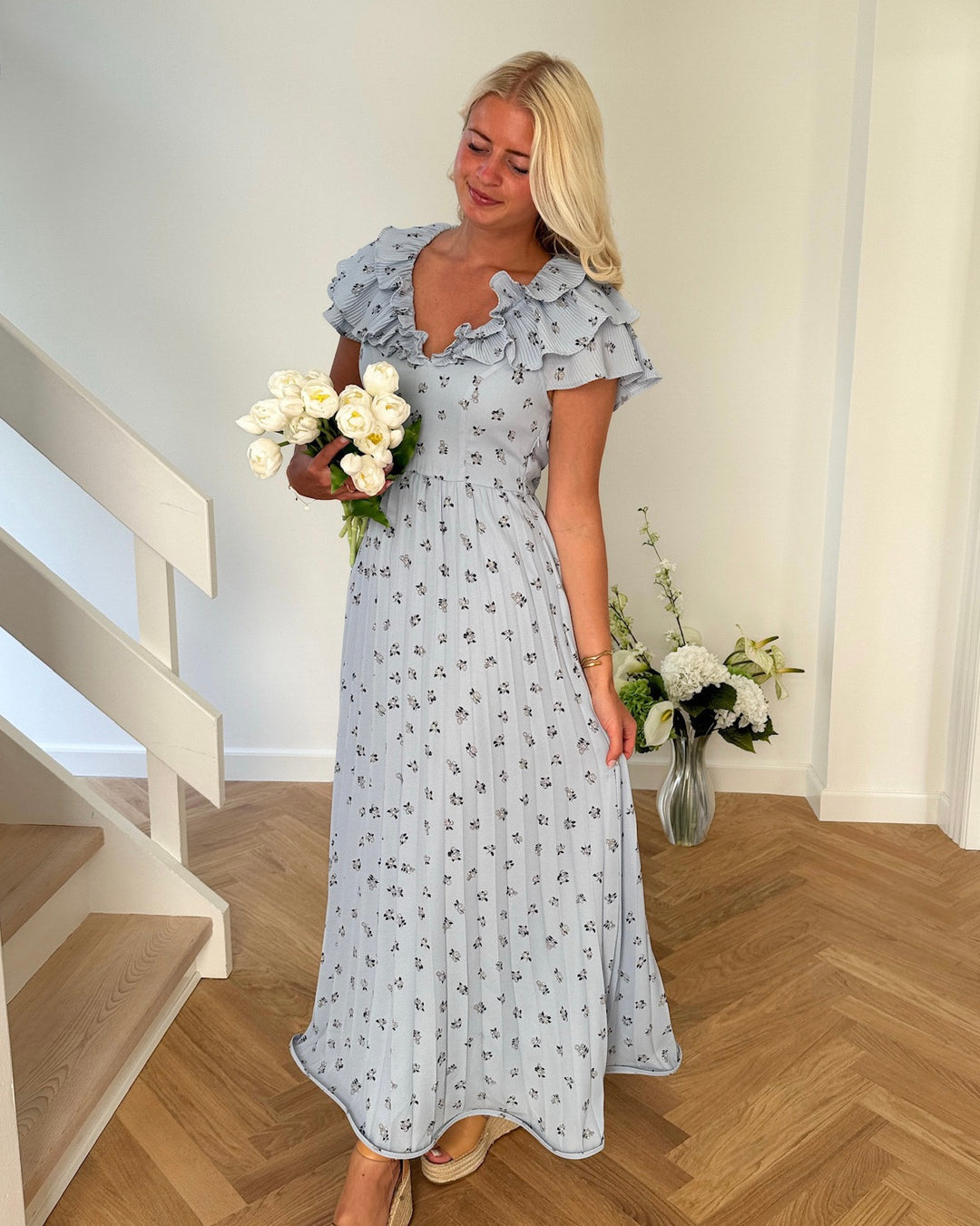 Y.A.S kjole svea ss ankle skyway svea print
