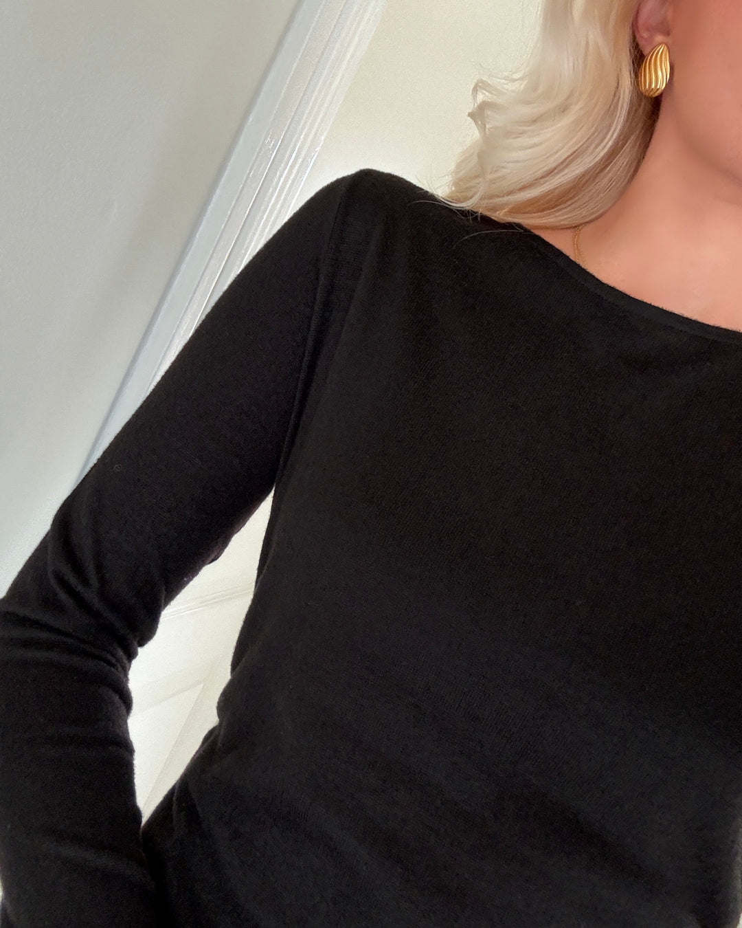 JDY kjole tonsy ls waist detail black