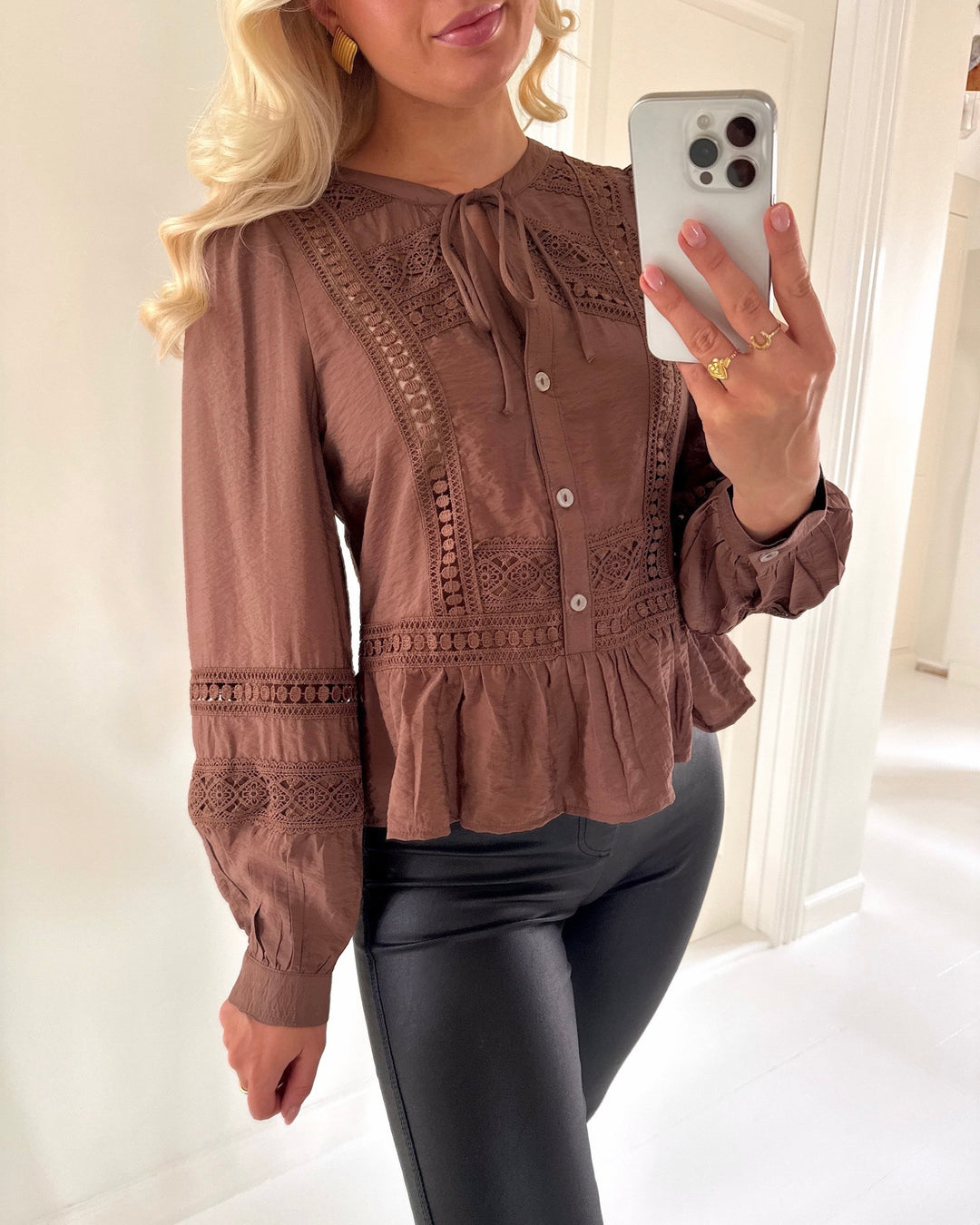 Vero Moda top jules cocoa brown