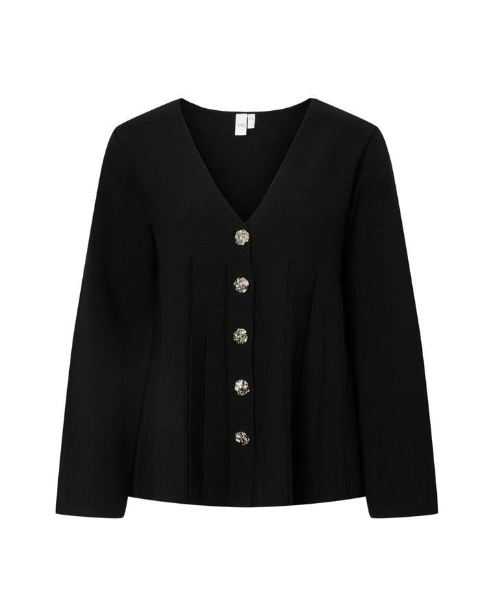 Y.A.S cardigan mikla ls knit black
