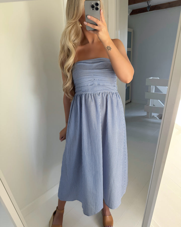 A-View kjole cecilie stripe blue/white - FORUDBESTILLING LEV. UGE 21