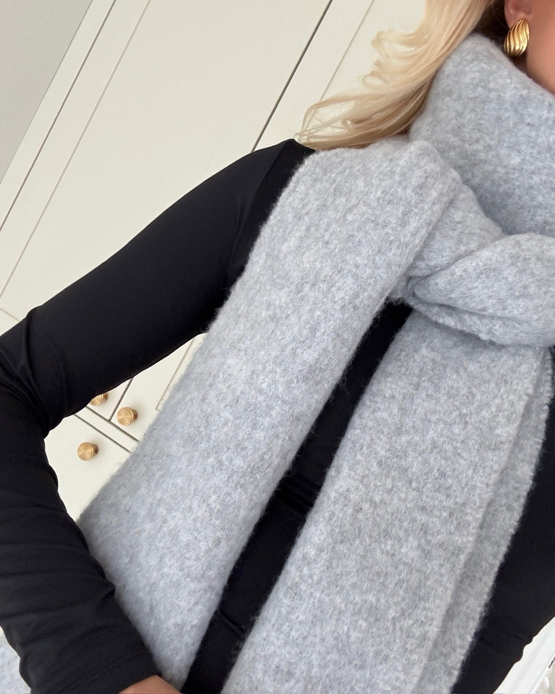 Sister's Point halstørklæde scarf-493 l. grey mel