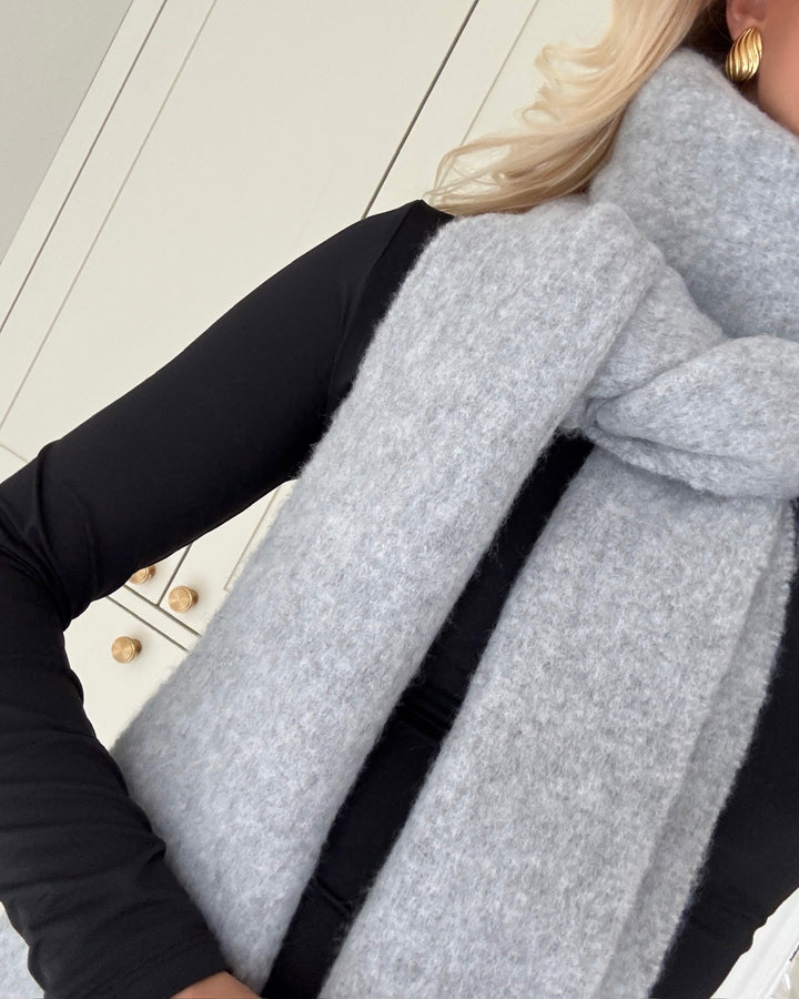 Sister's Point halstørklæde scarf-493 l. grey mel