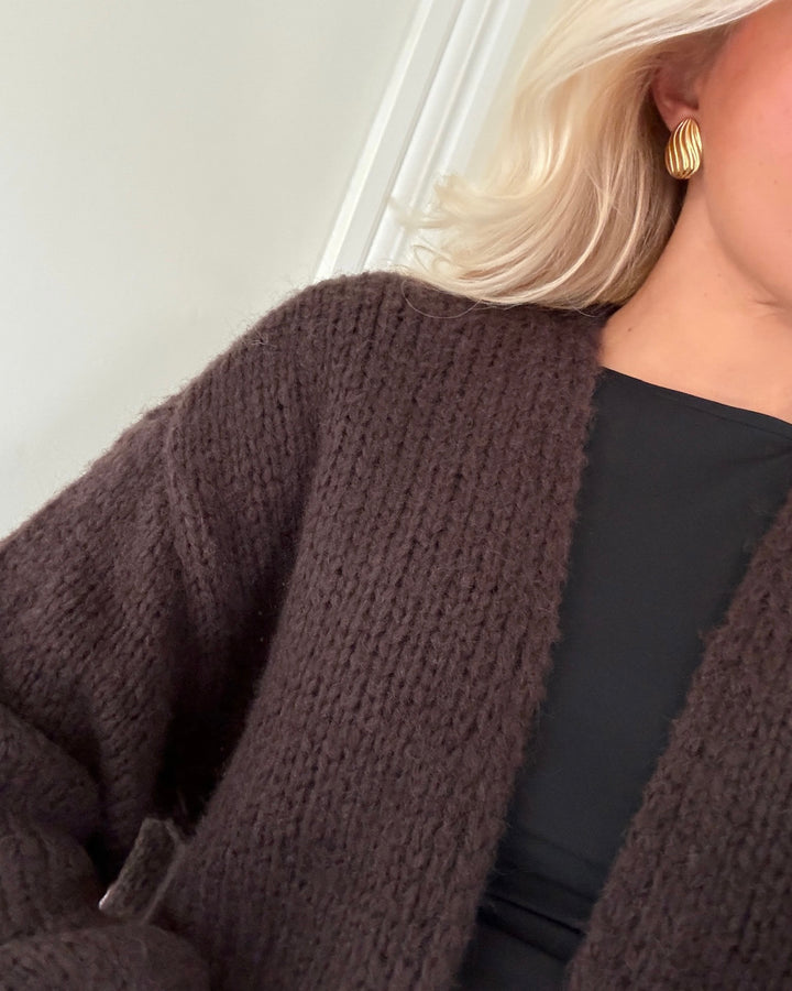 Vero Moda cardigan maybe ls open chocolate torte