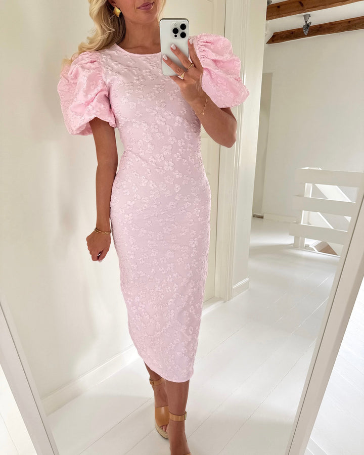 Vero Moda kjole fia ss o-neck midi ballerina