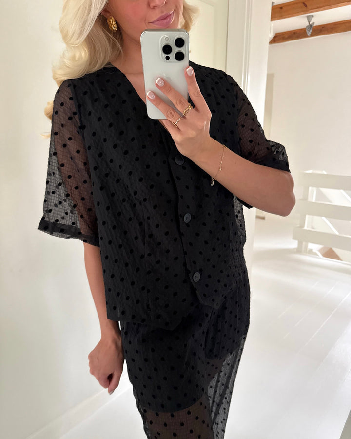 Love&Divine skjorte love1418 black dot