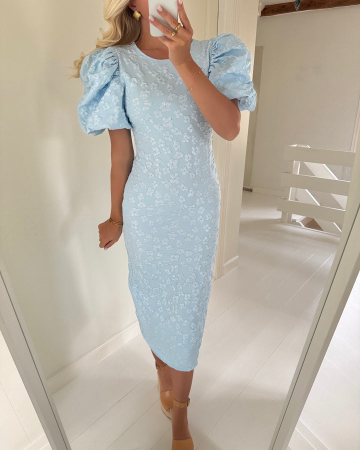 Vero Moda kjole fia ss o-neck midi nantucket breeze