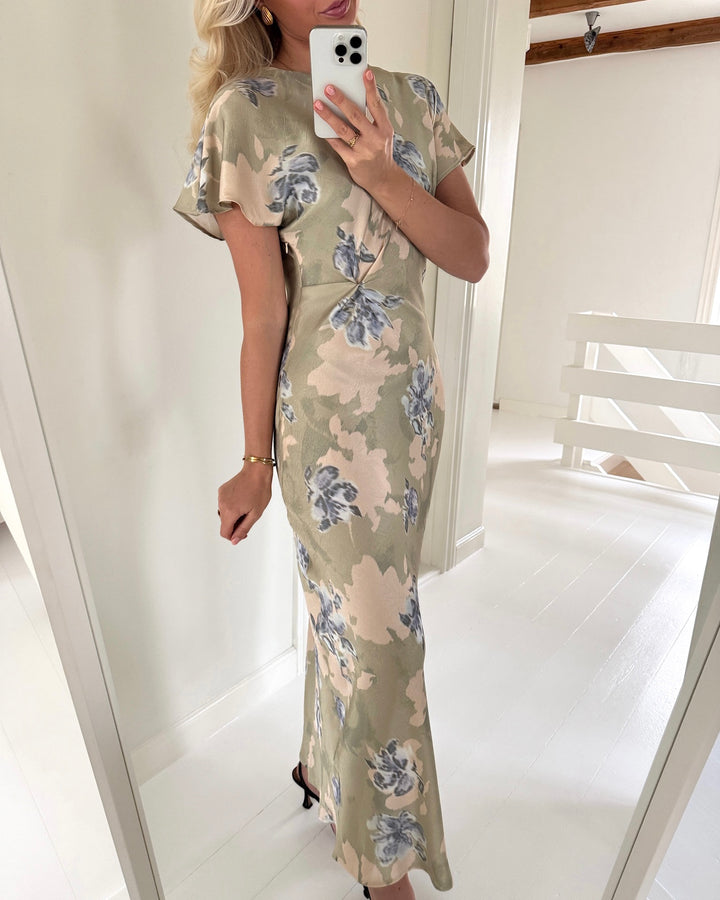 Sister's Point kjole gista-dr4 sage/flower