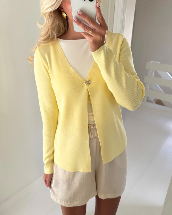 Vero Moda cardigan hailey ls knit pale banana