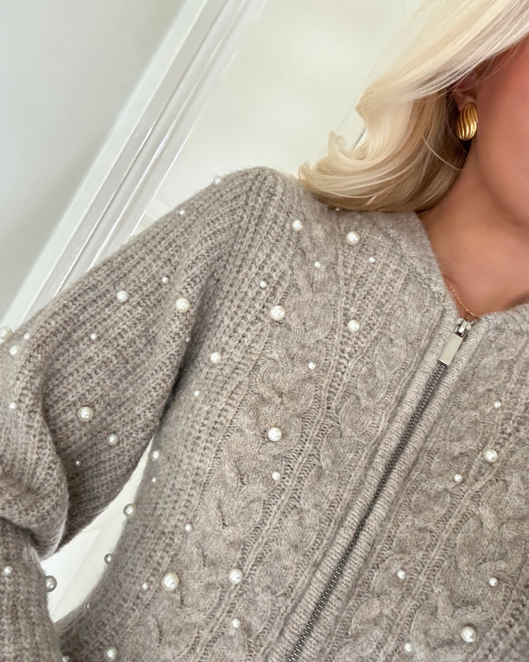 Y.A.S cardigan pemina ls knit fungi