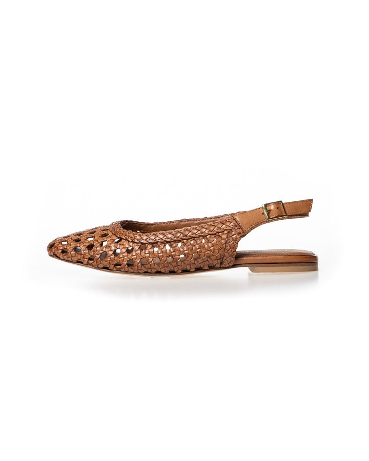 Copenhagen Shoes ballerina as the sea cognac - FORUDBESTILLING LEV. MIDT JUNI