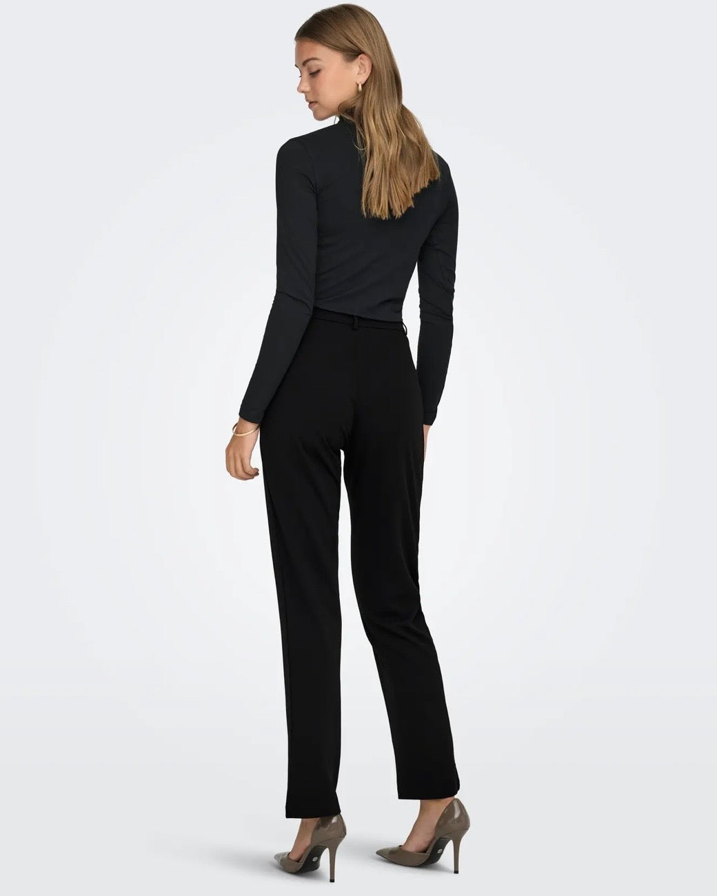 JDY bukser geggo life straight black