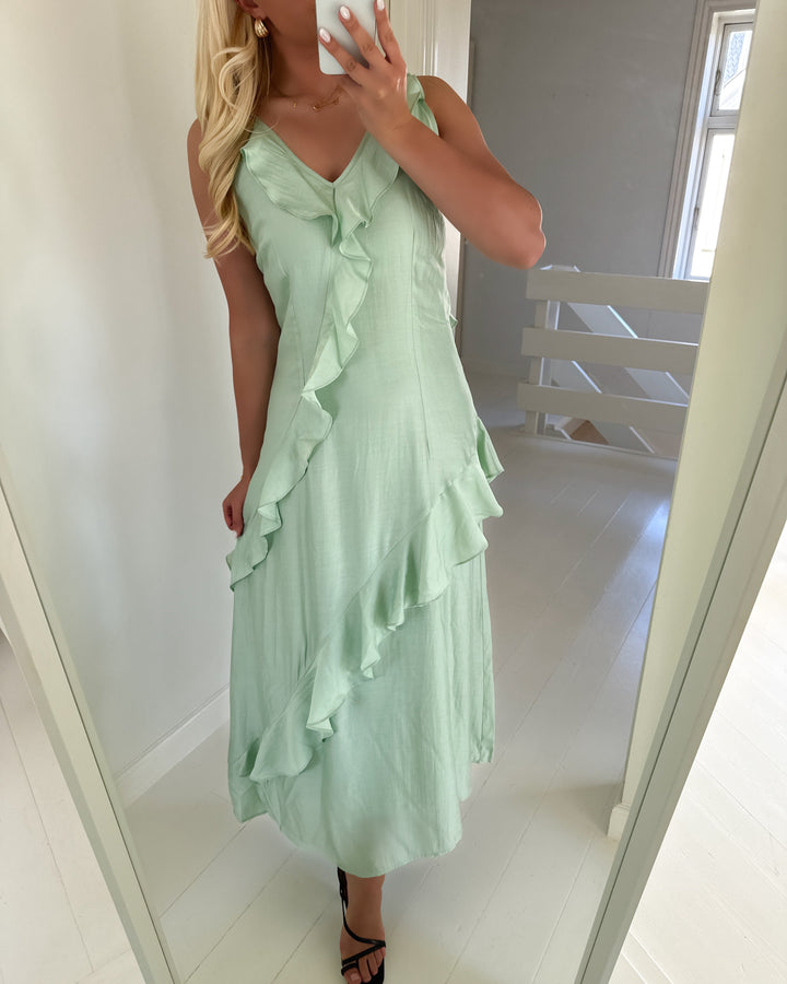 Moves kjole lisu maxi laurel green
