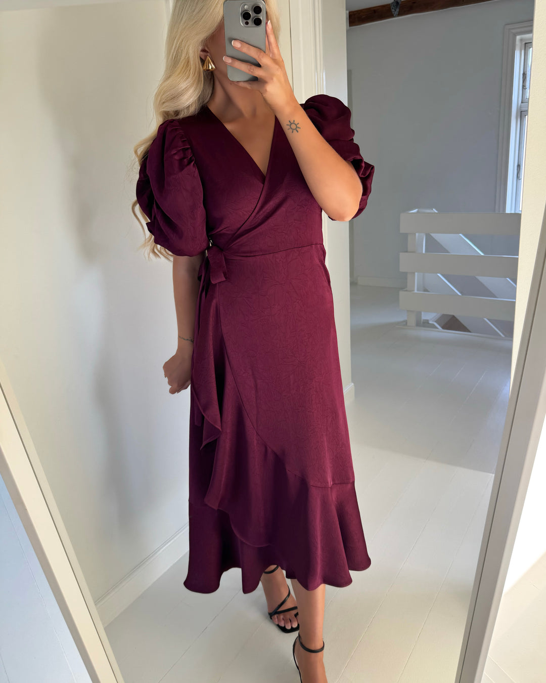 A-View kjole sinda bordeaux