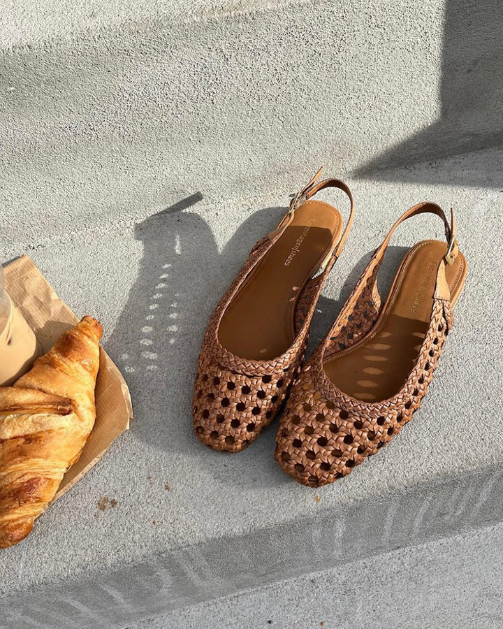 Copenhagen Shoes ballerina as the sea cognac - FORUDBESTILLING LEV. MIDT JUNI