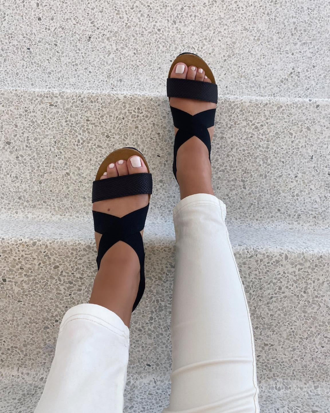 Copenhagen Shoes sandal stacia snake black snake