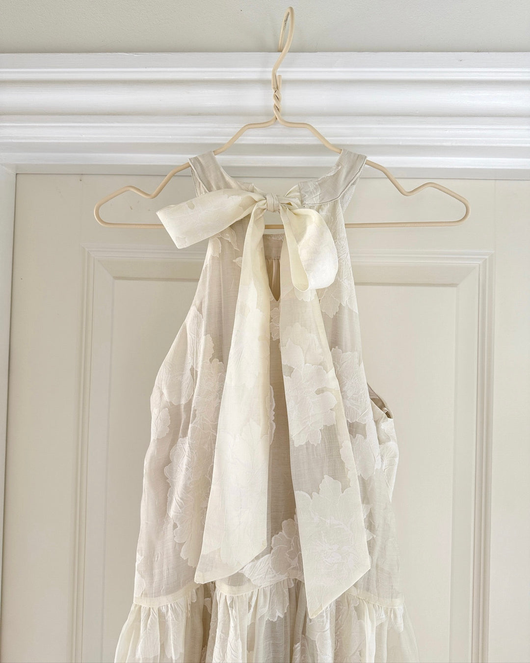 Vero Moda kjole bronya halterneck 7/8 oatmeal