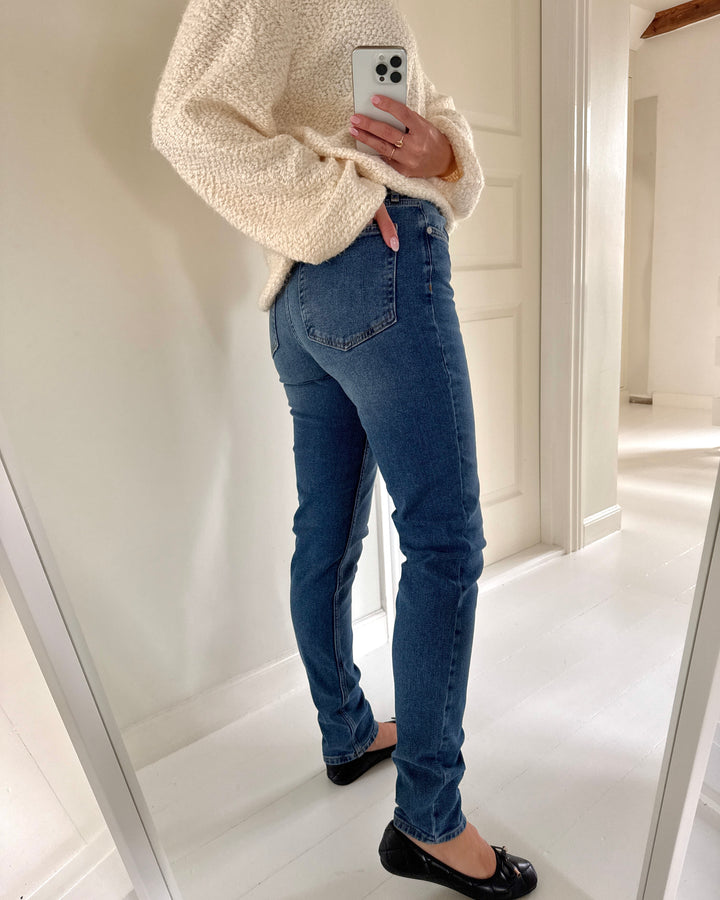 Y.A.S jeans selma mw slim fit medium blue denim