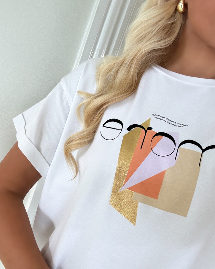 Love&Divine t-shirt love443-6 white/multi