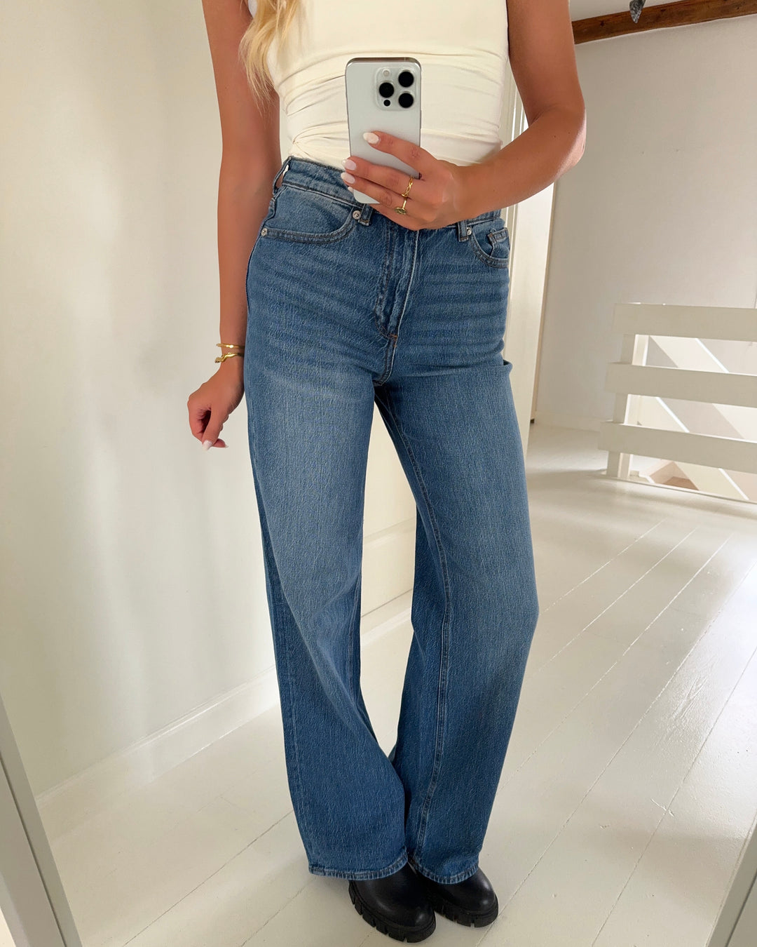 Vero Moda jeans tessa hr wide medium blue denim
