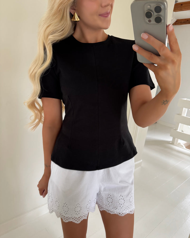JDY top eva s/s jrs black